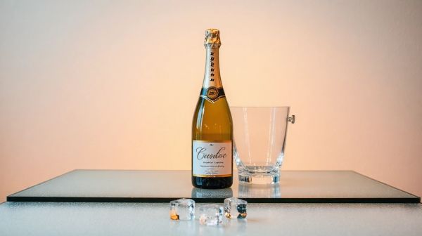 Label de champagne personnalisable : options résistantes pour seau à glace